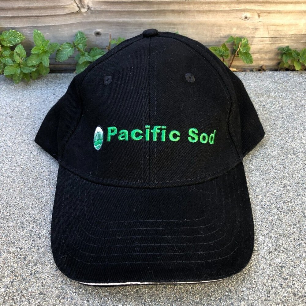 Vintage PACIFIC SOD Baseball Hat Men's Black Adjustable Cap Apollo USA​​​​